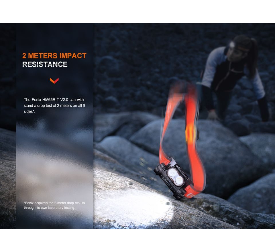 Fenix Nabíjecí čelovka HM65R-T V2.0 černá