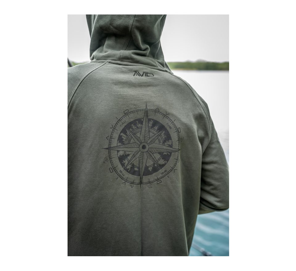Avid Mikina Bearing Zip Hoodie Green