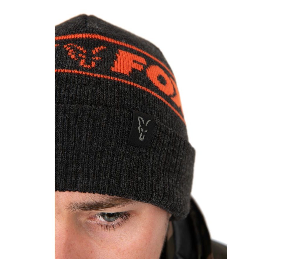 Fox Zimní čepice Collection Beanie Hat Black & Orange