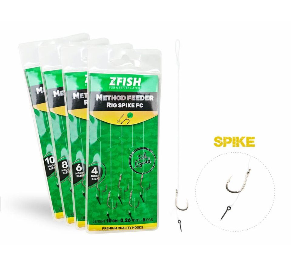 Zfish Návazec Method Feeder Rig Spike FC 5ks
