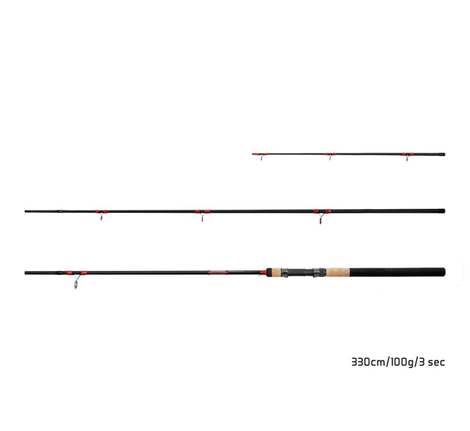 Delphin Prut Leeder Feeder 360cm 120g 3 díl