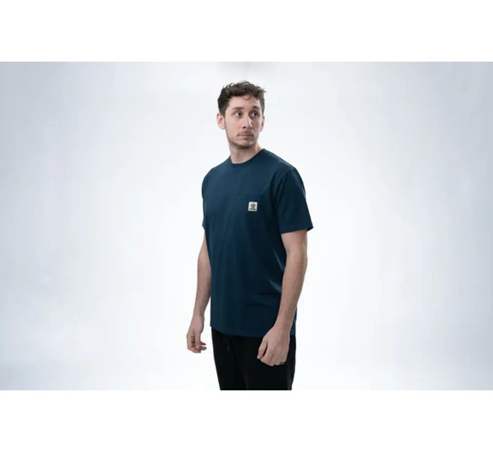 Nash Tričko Make It Happen Badge Pocket T Shirt Námornícka Modrá