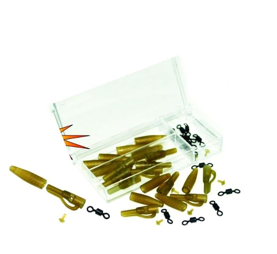 Extra Carp Závěs na zátěž Lead Clip Extra Box With Rolling Swivel 10ks