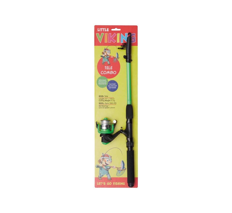 Kinetic Dětský set Little Viking Tele Combo 5'6 4-21g Green