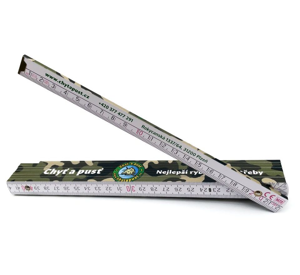 Skladací drevený meter 2m