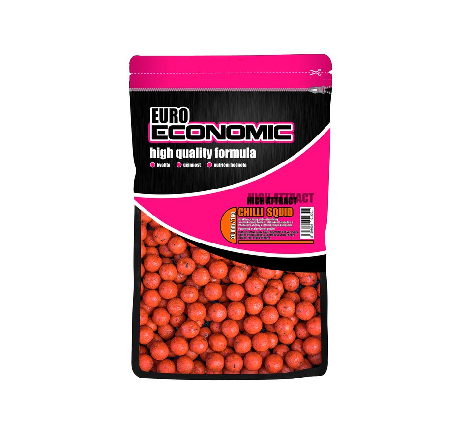 LK Baits Boilie Euro Economic Chili Squid 1kg