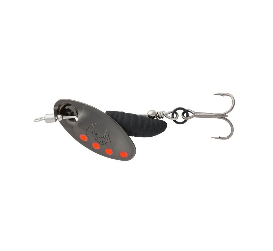 Savage Gear Třpytka Grub Spinners Black Red Black