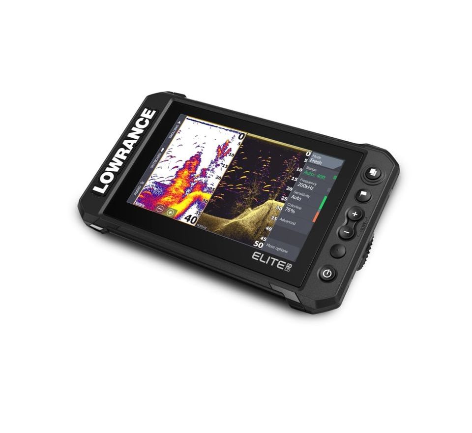 Lowrance Echolot Elite FS 7 se sondou Activeimaging 3v1 + baterie + nabíječka ZDARMA