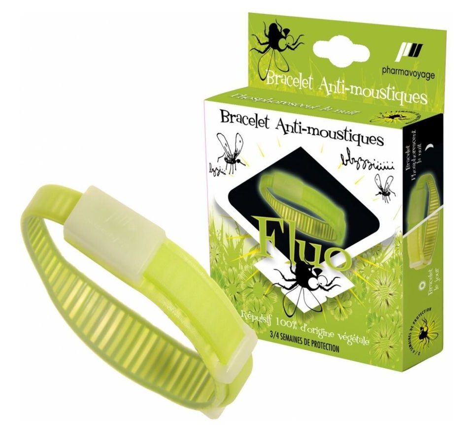 PharmaVoyage Repelentní náramek FLUO zelený