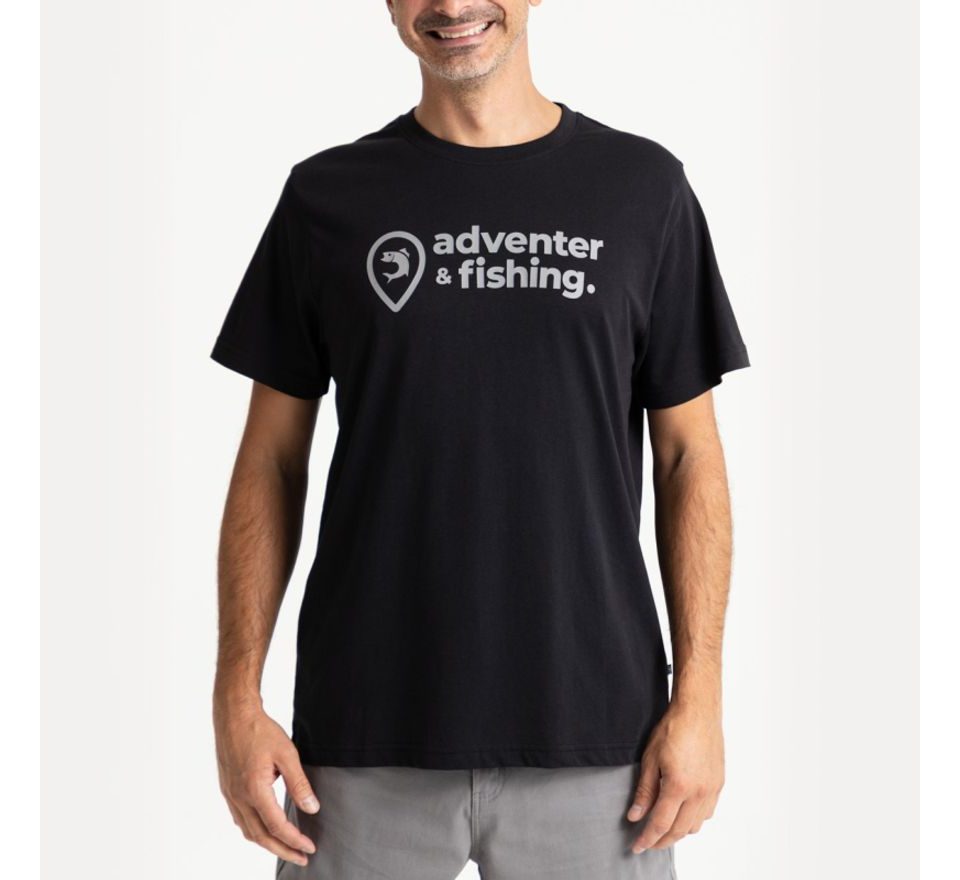 Adventer & fishing Tričko krátký rukáv Black