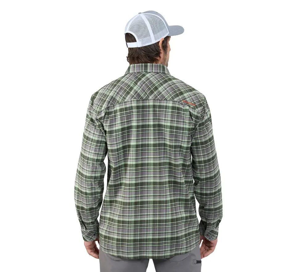 Grundéns Košile Dungeness Seawool Flannel Shirt Grass