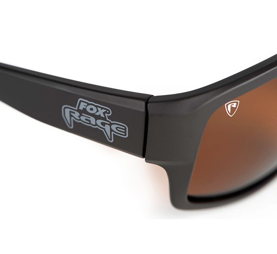 Fox Rage Brýle Floating Wrap Dark Grey Sunglasses / Brown Lenses