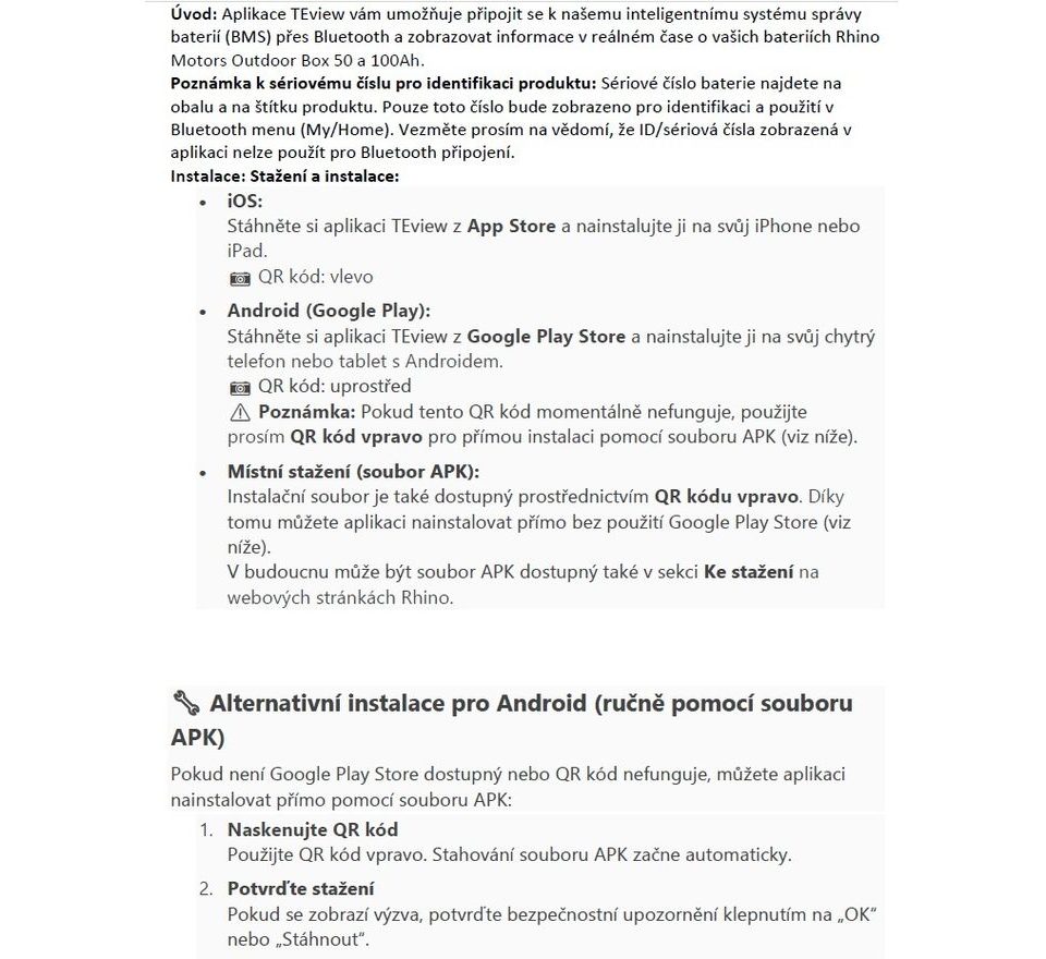 Rhino Batéria Lithium Outdoor Box 12V 100Ah