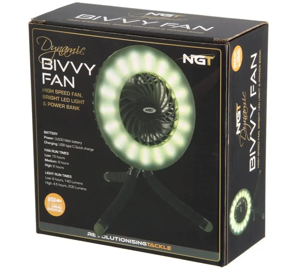 NGT Ventilátor Dynamic Fan & Bivvy Light