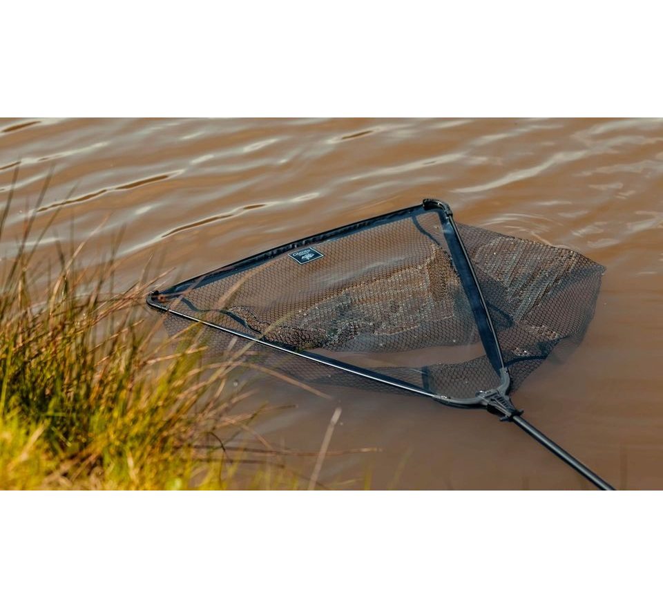 Giants fishing Plovoucí podběrák s pogumovanou síťkou Deluxe 220cm 70x70cm
