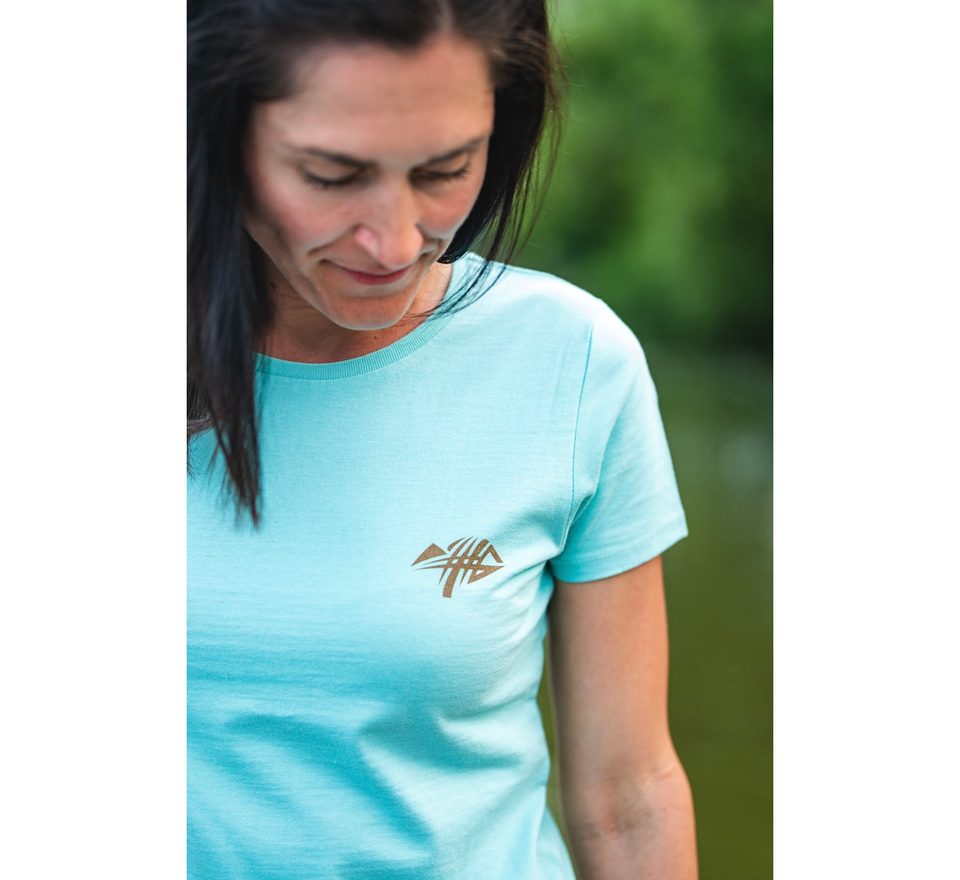 Giants fishing Dámské tričko zelené Koi kapr