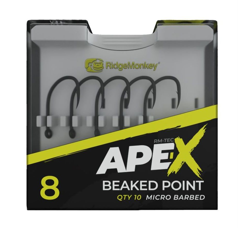 RidgeMonkey Háček Ape-X Beaked Point Barbed 10ks