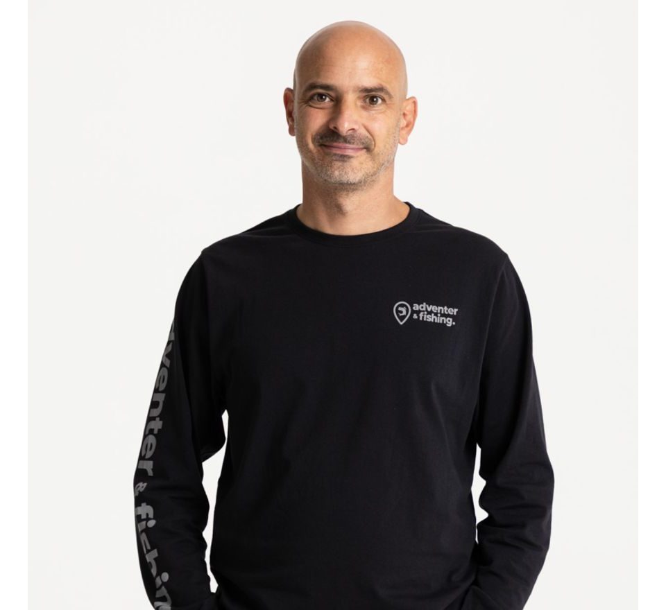 Adventer & fishing Tričko dlhý rukáv Black