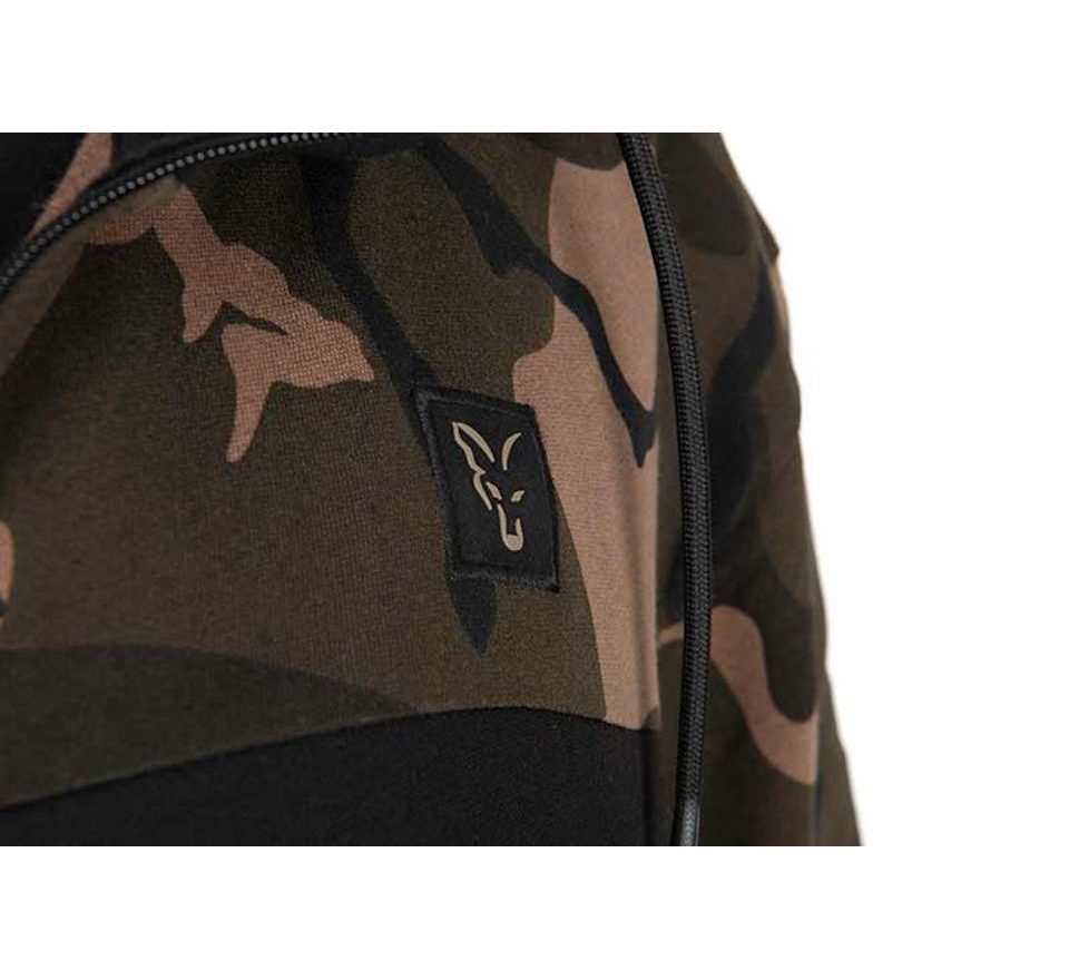 Fox Mikina LW Čierna / Camo Split Zip Hoody