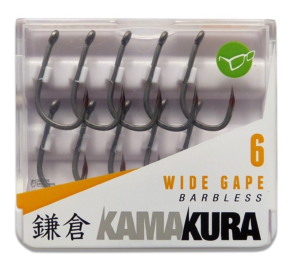 Korda Háčky Kamakura Wide Gape Barbless 10ks