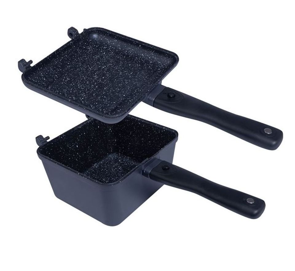 RidgeMonkey Pánev Connect Deep Pan and Griddle Granite Edition