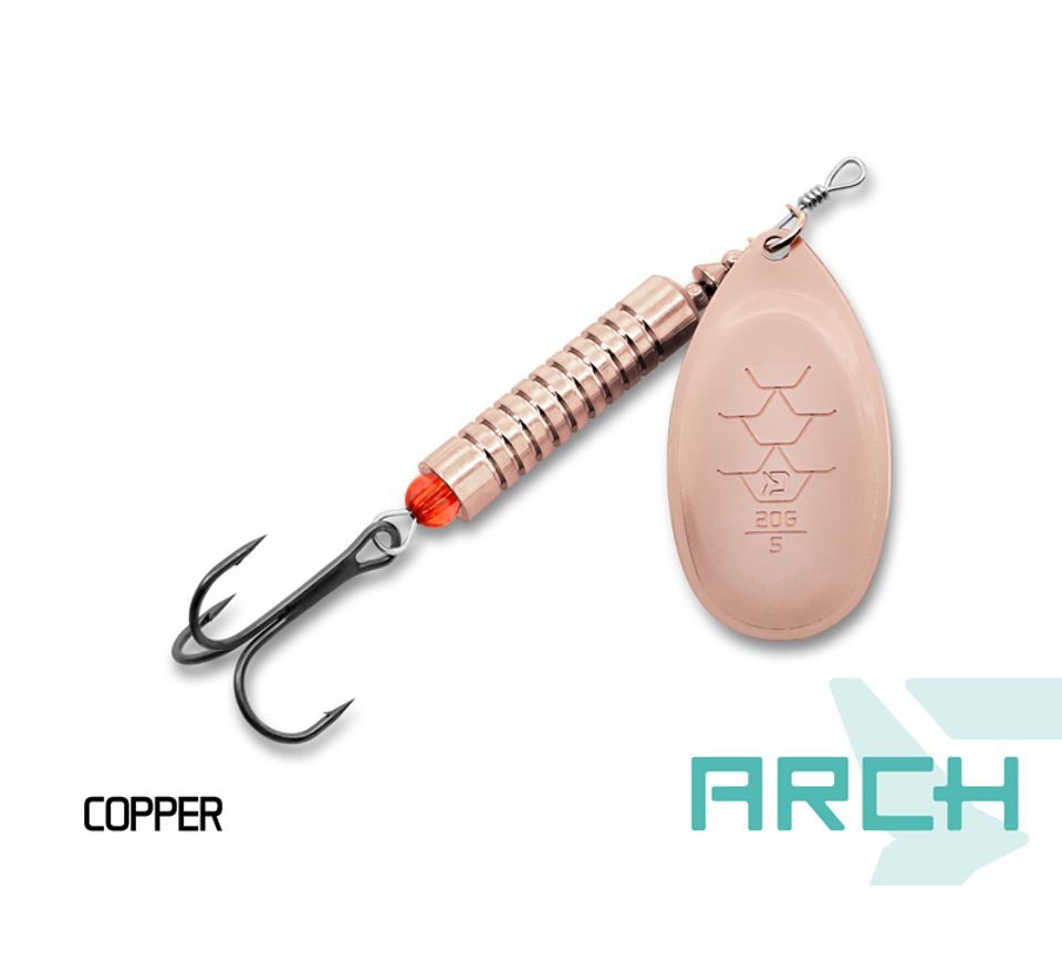 Delphin Třpytka Arch Copper