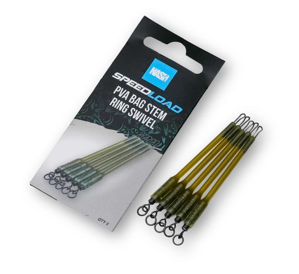 Nash Systém Speedload PVA Bag Stem Ring Swivel 5ks