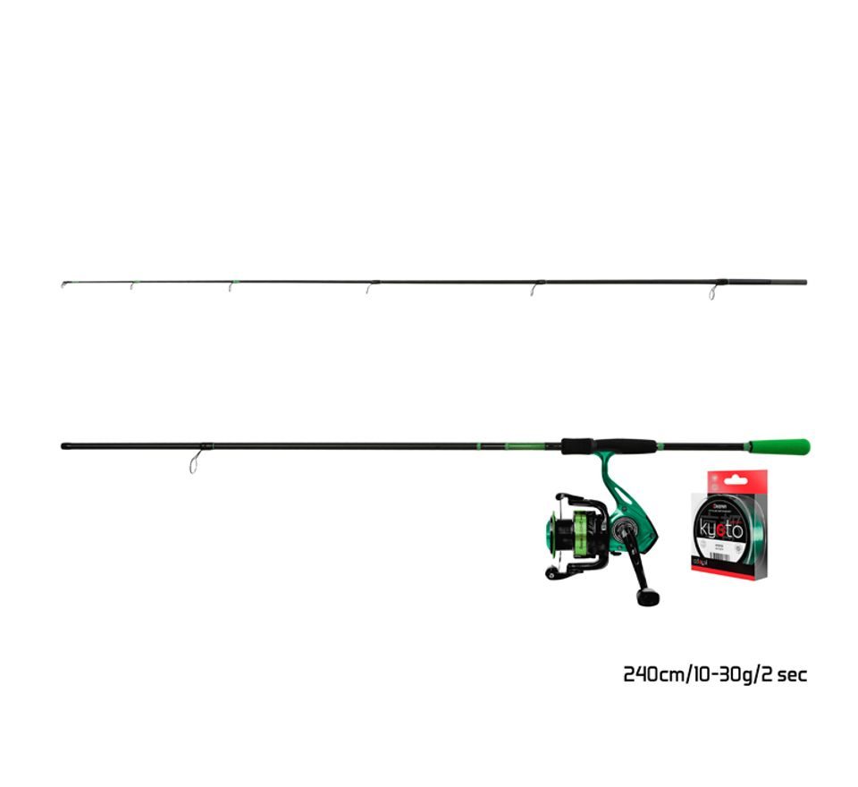 Delphin Přívlačový set GreenSpin 240cm 30g + 3T + 0,234mm