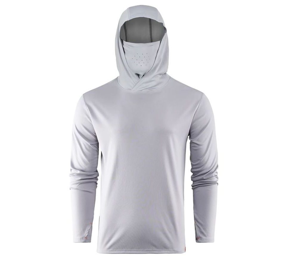 Grundéns UV Tričko Tough Sun Masked Hoodie Mist
