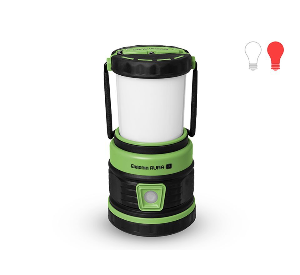 Delphin Kempingová lampa Aura UC