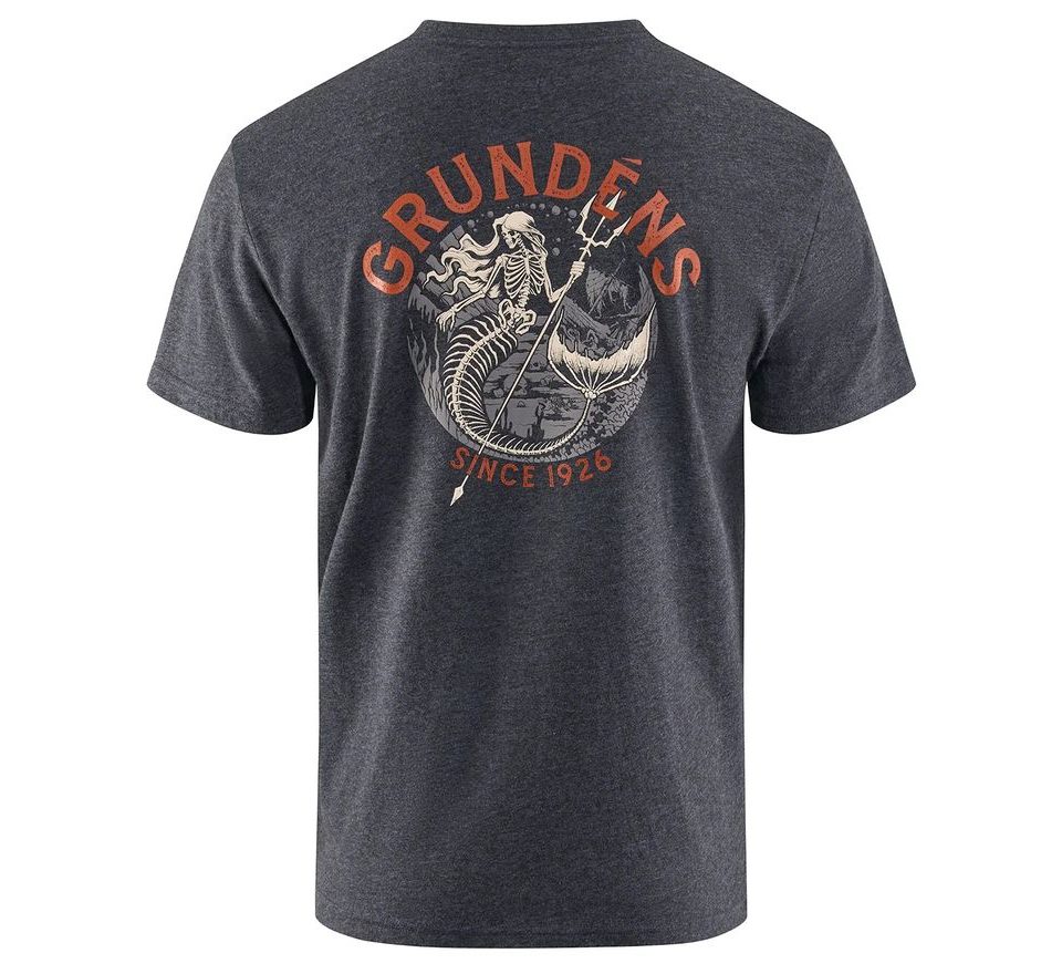 Grundéns Triko Dead Reckoning SS T-Shirt Heather Charcoal