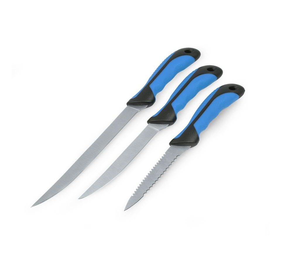 Zebco Sada Filetovacích Nožů + Nůžky Fish Filleting Knife Set