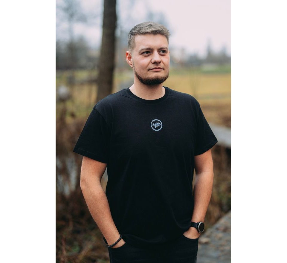 Giants fishing Tričko pánské černé Šupináč hlava