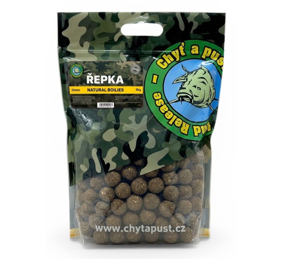 Chyť a pusť Boilies Natural 3kg