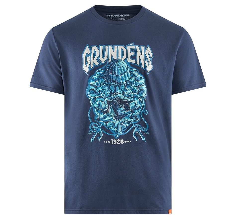 Grundéns Triko Njord SS T-Shirt Dark Navy