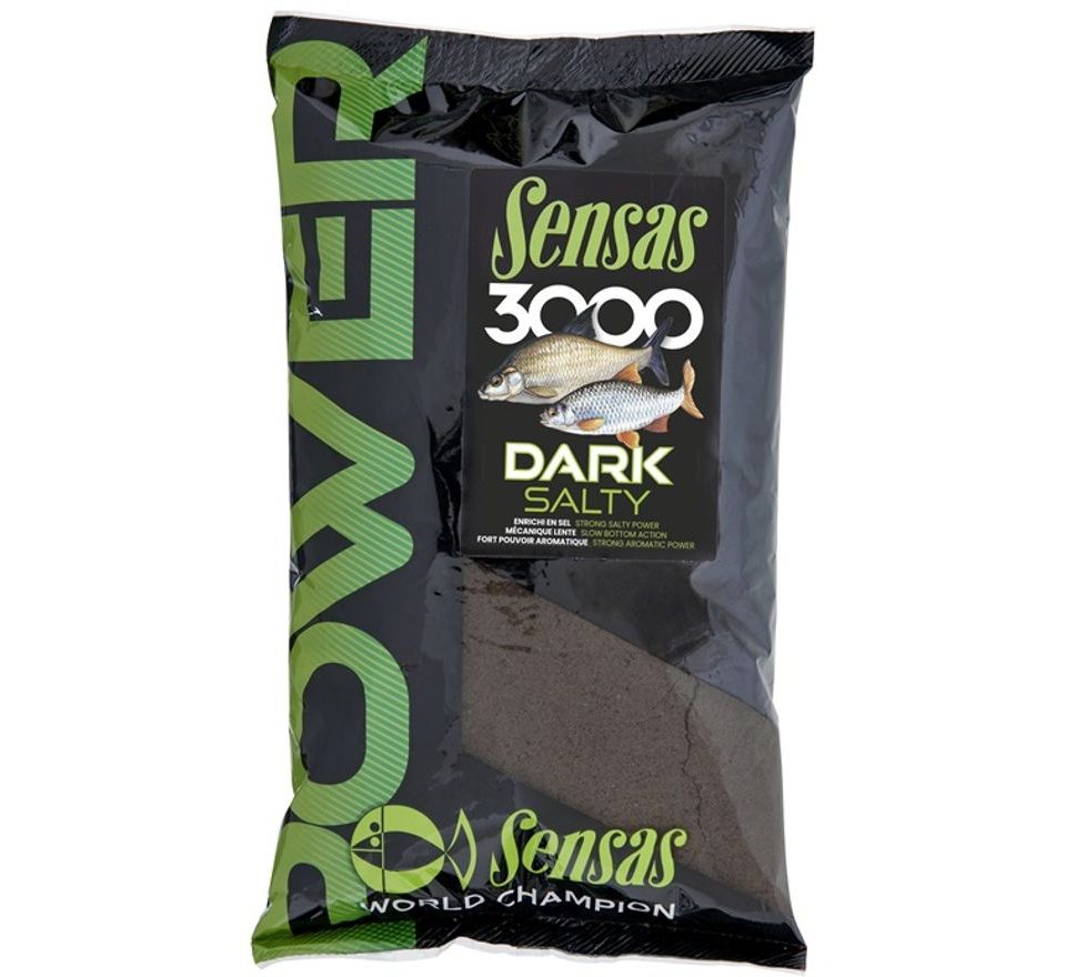 Sensas Krmítková směs 3000 Power Dark Salty 1kg