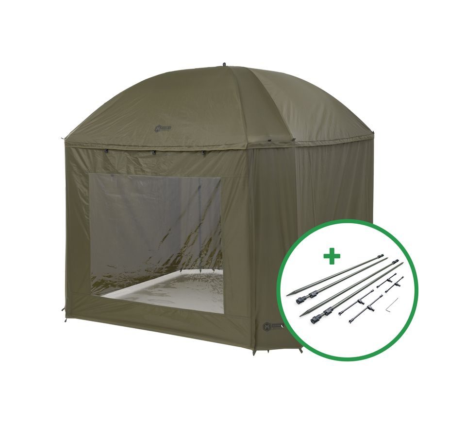 Mivardi Dáždnik Session Umbrella XL + Sada Stabilizačných tyčí Hardcore Session