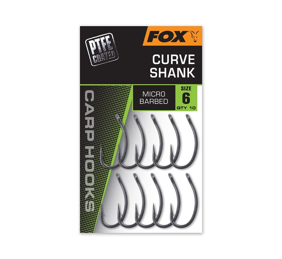 Fox Háčky Carp Hook Curve Shank 10ks