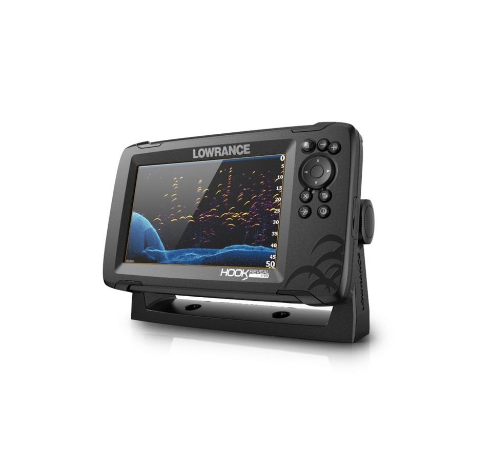 Lowrance Echolot Hook Reveal 7 se Sondou HDI 50/200khz + baterie + nabíječka ZDARMA