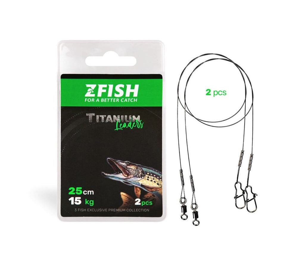 Zfish Lanko Titanium Leader 2ks
