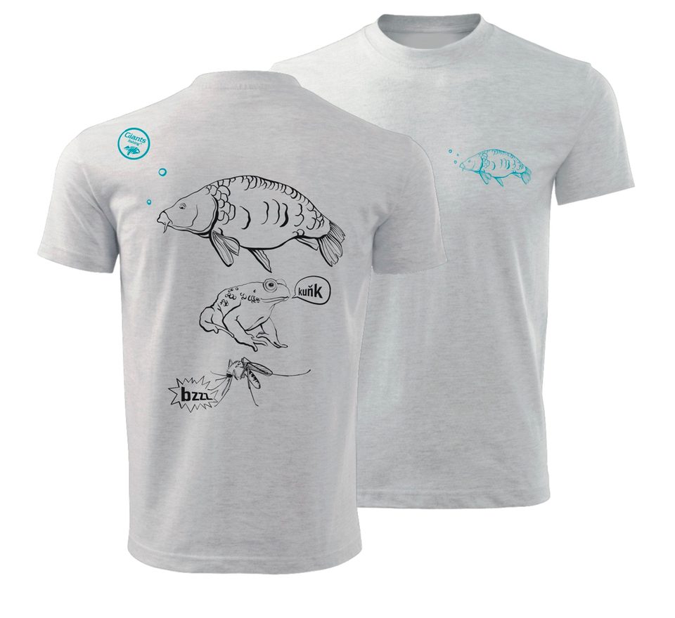 Giants fishing Tričko dětské šedé Kapřík