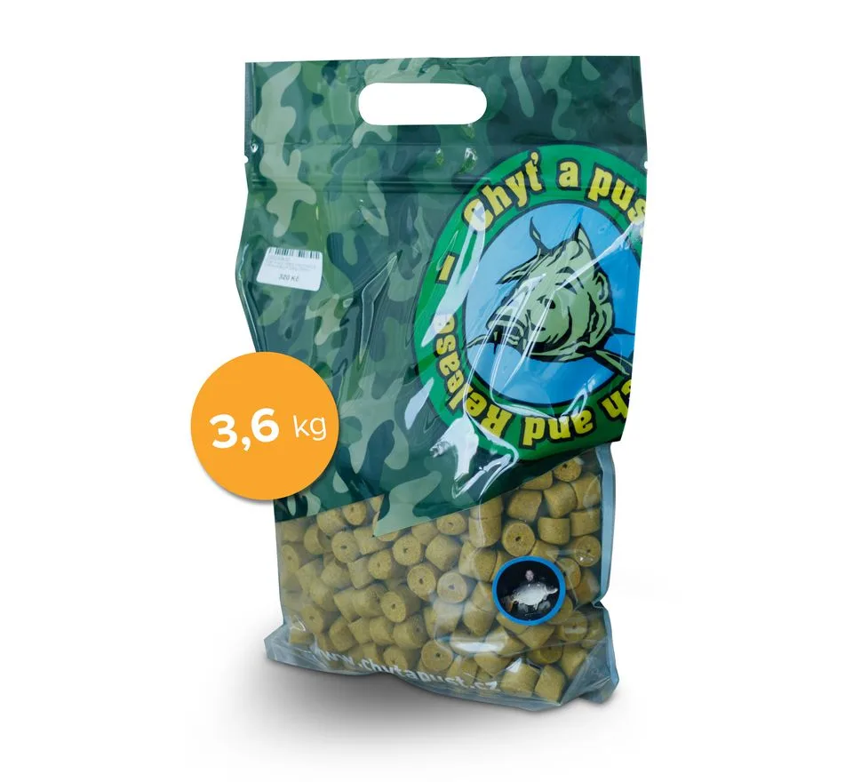 Chyť a pusť Pelety kukuřičné CSL s dírou 3,6kg