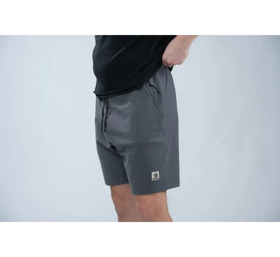 Nash Kraťasy Make It Happen Badge Shorts Grey Marl