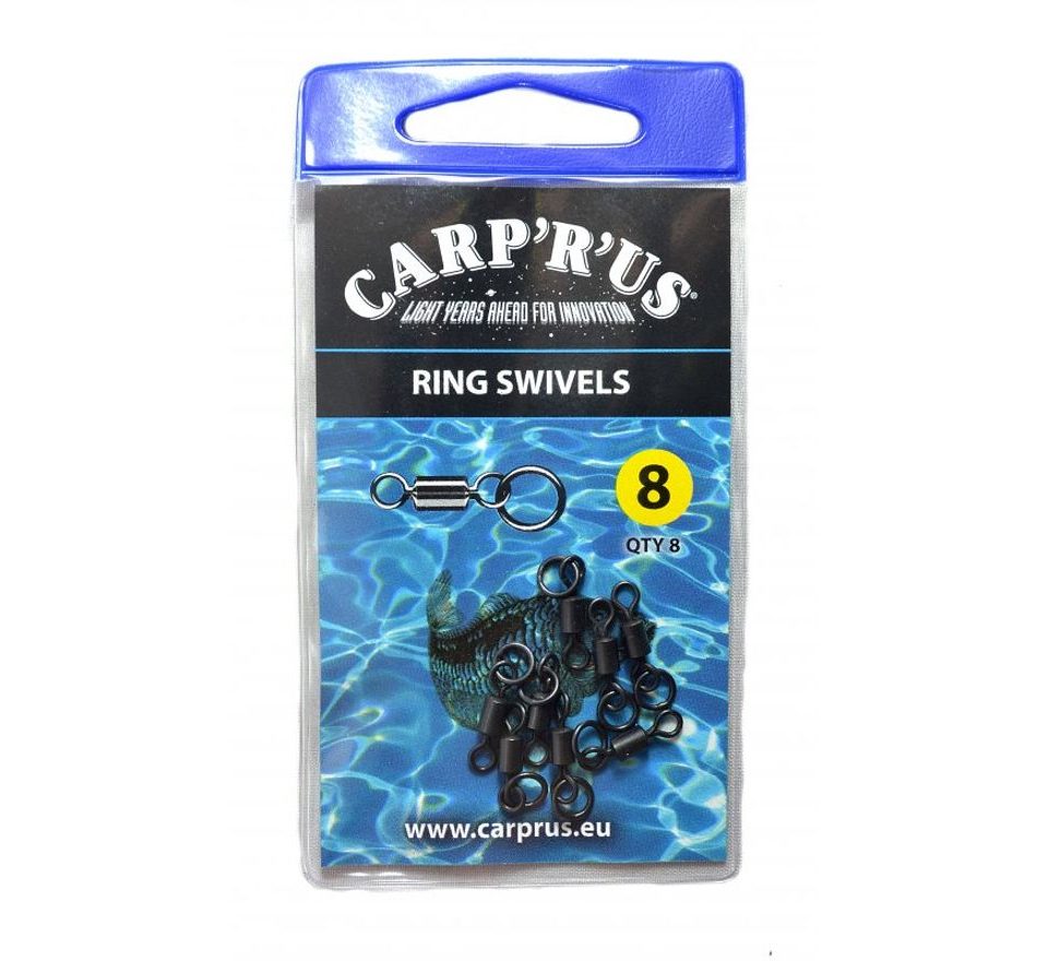 Carp ´R´ Us Obratlíky s koužkem Ring Swivel vel.8 8ks