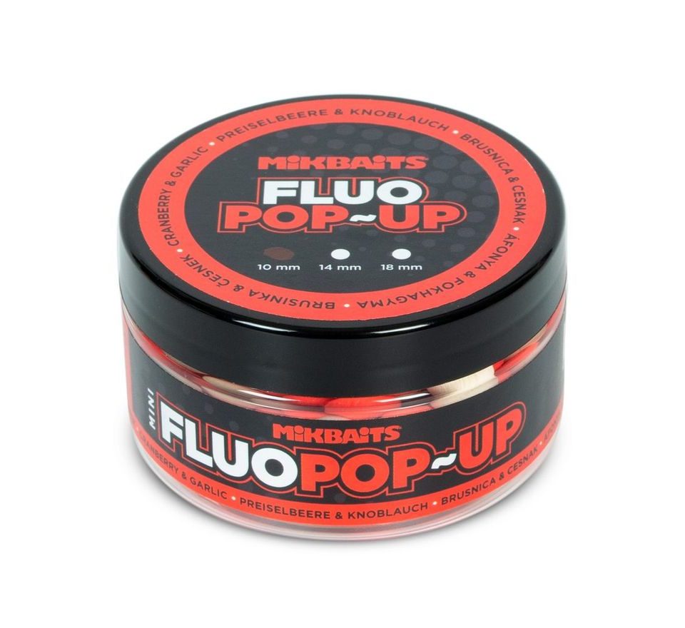 Mikbaits Plovoucí fluo boilie 14mm 150ml