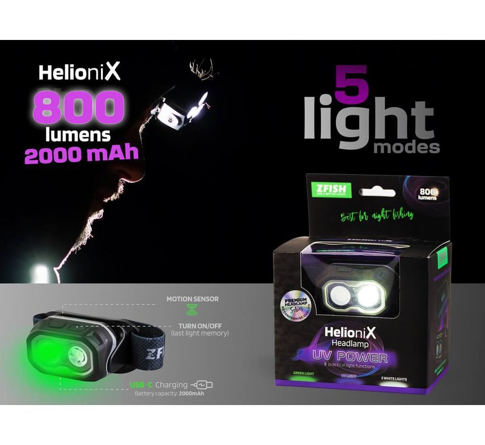 Zfish Čelovka Helionix UV