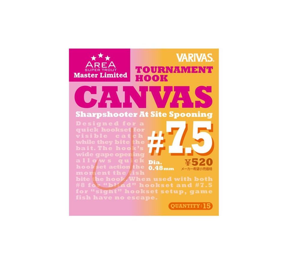 Varivas Háčiky Tournament Hook Canvas 15 ks