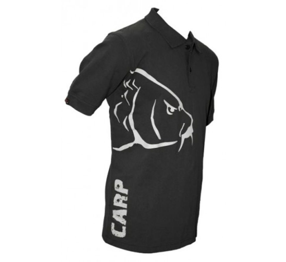 Zfish Tričko Carp Polo T-Shirt Čierne