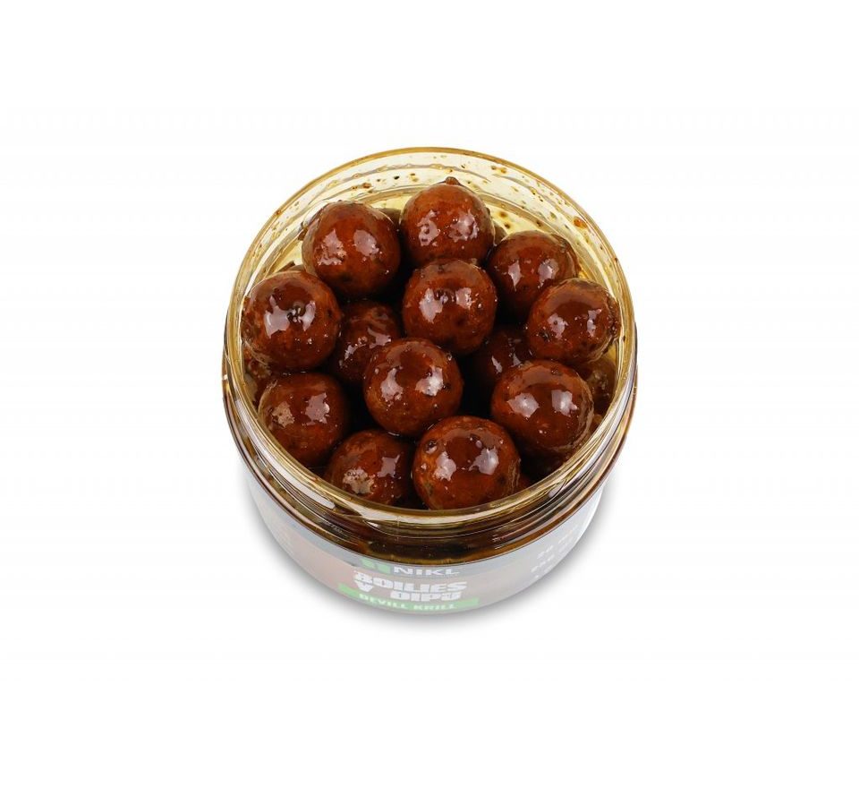 Nikl Boilies v dipu Devill Krill 250g