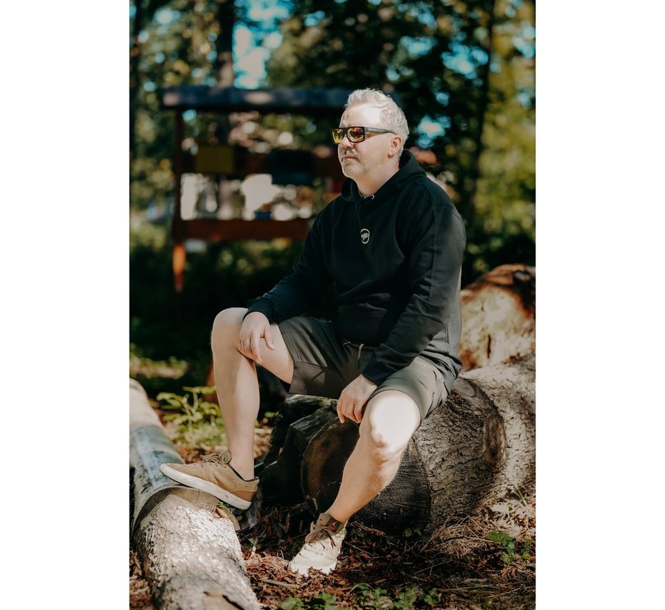 Giants Fishing Mikina pánská černá Tři kapři